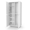 Veres Manhattan | Верес Манхеттен 850 - дитяча шафа (85x47x182.5 см) • White Grey | Біло-сірий