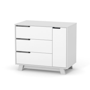Veres Manhattan | Верес Манхеттен 900 - детский комод (90 см) • White Grey | Бело-серый