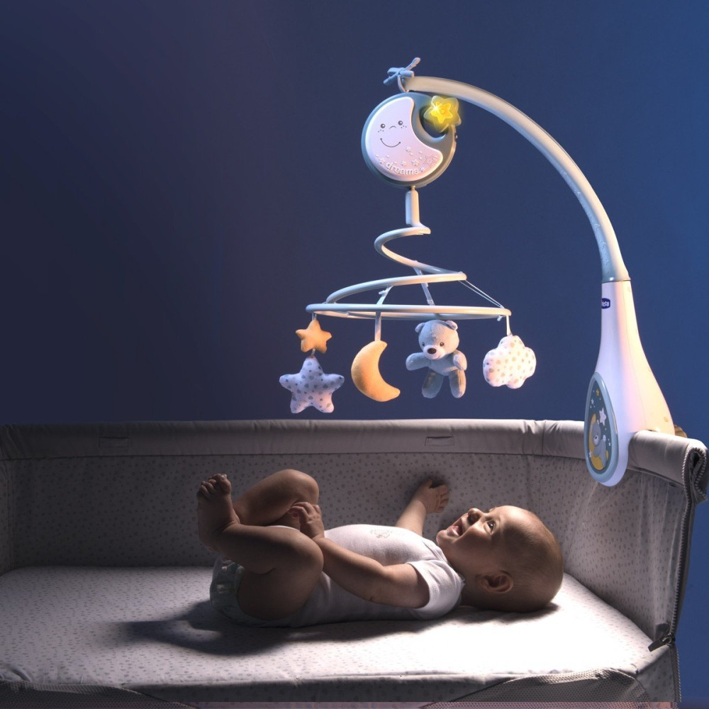 Chicco Next2Dreams - музичний мобіль на ліжечко з нічником • Рожевий Chicco Next2Dreams - музичний мобіль на ліжечко з нічником • Рожевий