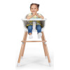 Kinderkraft Sienna - стільчик для годування 2в1 • Gray (KKKSIENGRY0000)
