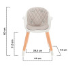 Kinderkraft Sienna - стільчик для годування 2в1 • Gray (KKKSIENGRY0000)