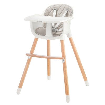 Kinderkraft Sienna - стульчик для кормления 2в1 • Gray (KKKSIENGRY0000)