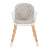 Kinderkraft Sienna - стільчик для годування 2в1 • Gray (KKKSIENGRY0000)