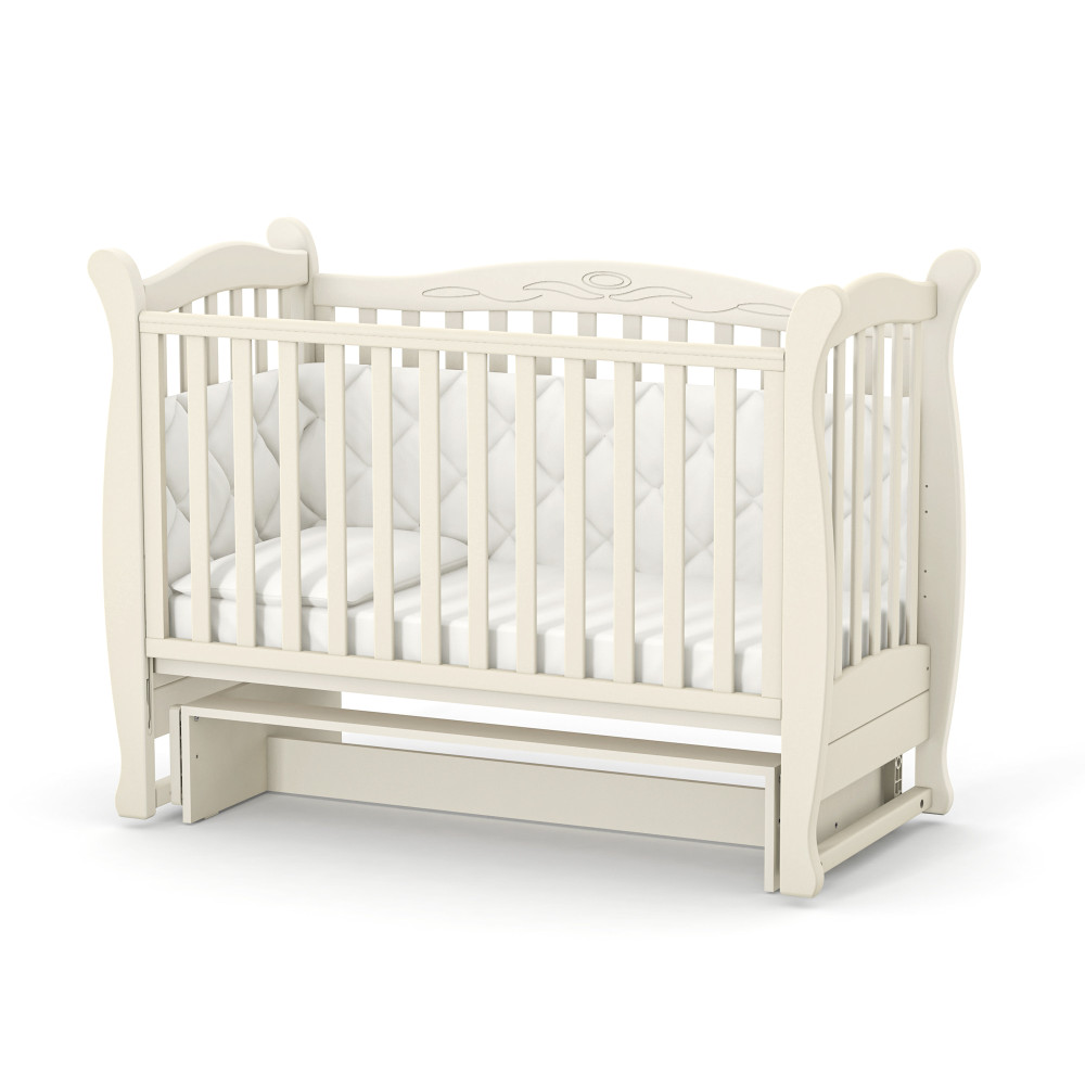 Veres LD15 | Верес ЛД15 - детская кроватка, подвижная боковая стенка (120x60 см) • Beige | Бежевый