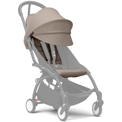 Stokke YOYO 6+ - змінний комплект текстилю для шасі YOYO³ (капюшон і сидіння) • Taupe
