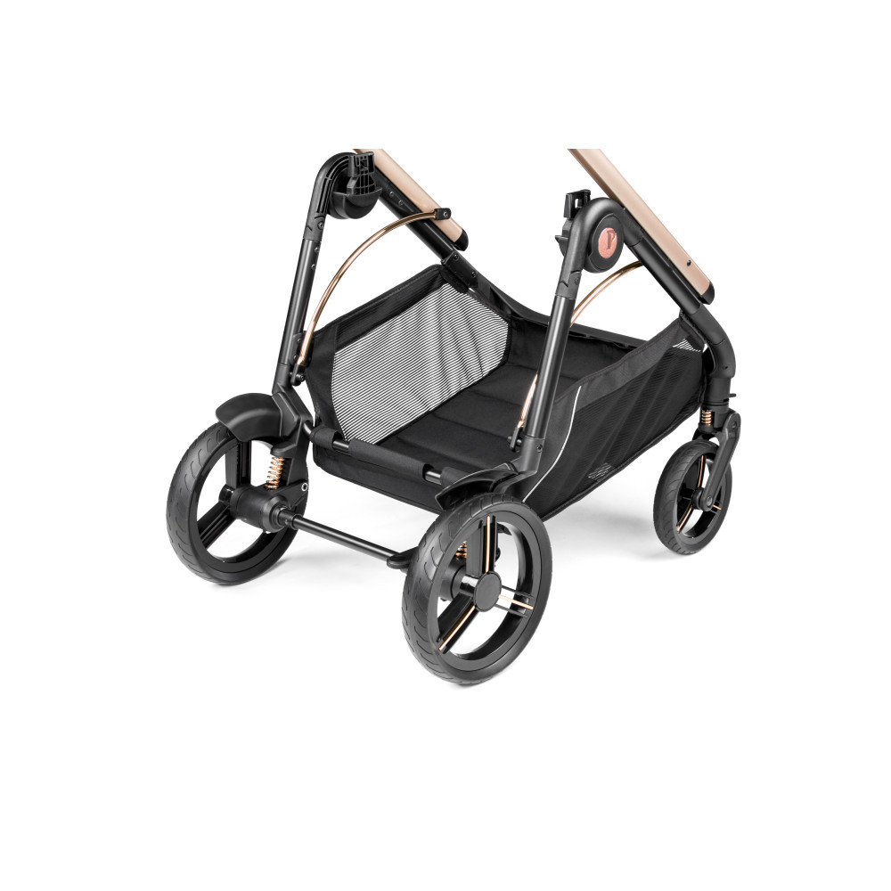 Peg Perego Veloce - всесезонная прогулочная коляска, реверсивный прогулочный блок, компактное складывание • Mon Amour (розовое золото)