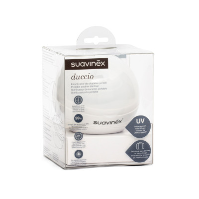 Suavinex - портативний стерилізатор для пустушок • Білий