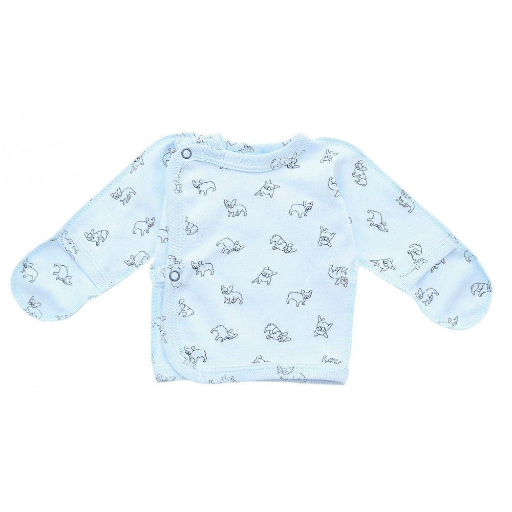 Сорочка Minikin із закритими ручками Собачка блакитний р.62 (10362)