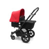 Bugaboo Cameleon 3 Plus - коляска 2 в 1 • Black / Red
