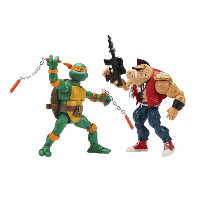 TMNT Черепашки-Ніндзя Класичні Мікеланджело проти Бібопа - набір фігурок (81277)