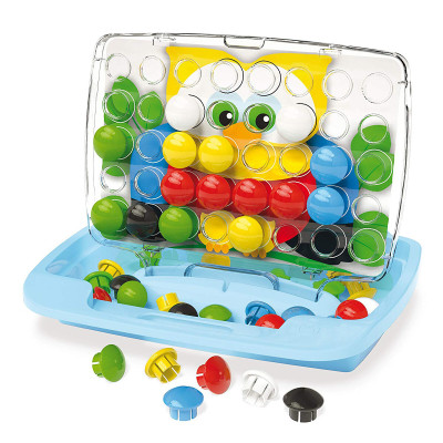 Quercetti Pixel Junior 48 фишек, кейс - набор для занятий мозаикой (4210-Q)