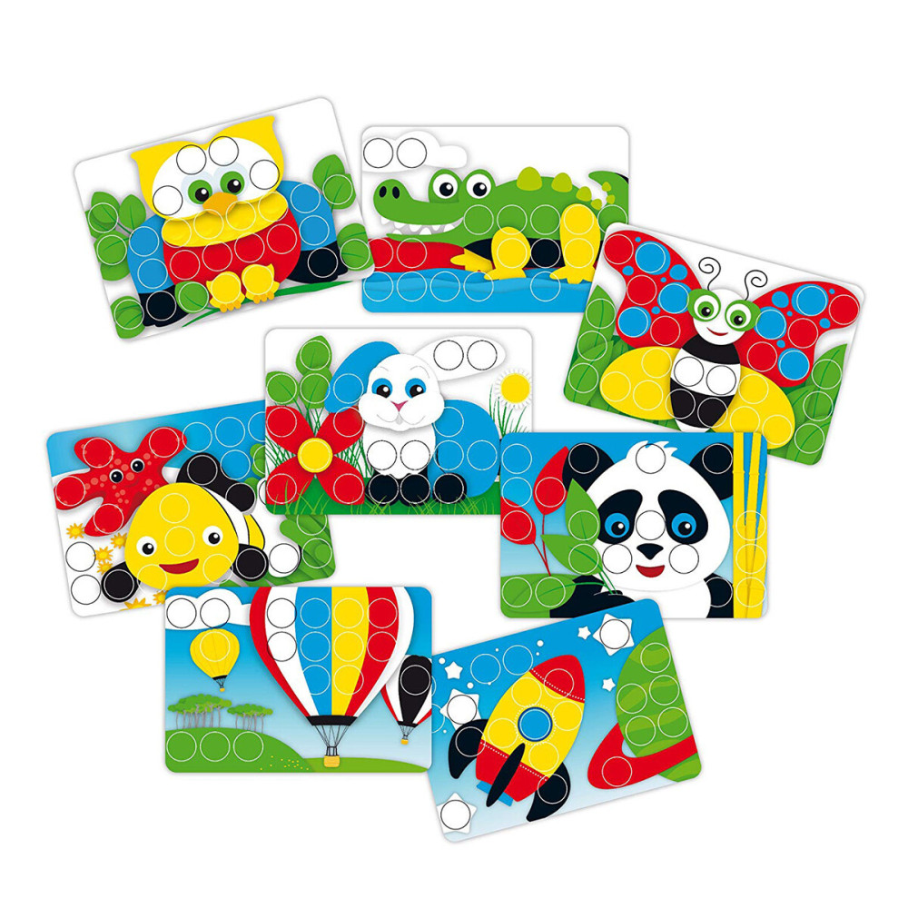 Quercetti Pixel Junior 48 фішок, кейс - набір для занять мозаїкою (4210-Q) Quercetti Pixel Junior 48 фішок, кейс - набір для занять мозаїкою (4210-Q)