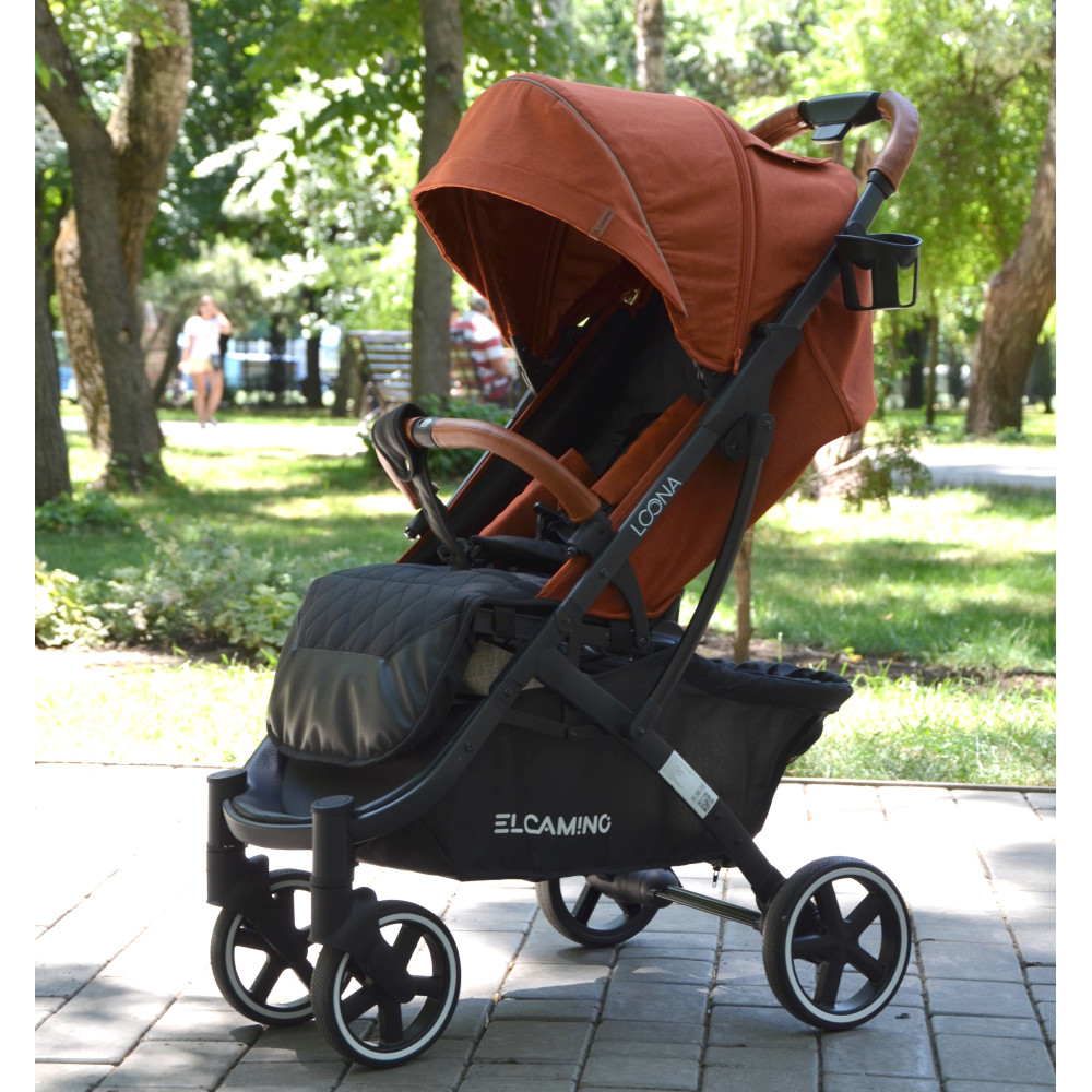 El Camino Loona ME 1090-1 - прогулянковий візок, всесезонна легка коляска • Rooibos Orange