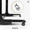 Espiro Cloud - приставная детская кроватка на колесах, манеж (4 колеса, регулировка высоты, сумка для переноски в комплекте) • 07 Gray Center