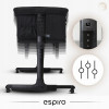 Espiro Cloud - приставная детская кроватка на колесах, манеж (4 колеса, регулировка высоты, сумка для переноски в комплекте) • 07 Gray Center