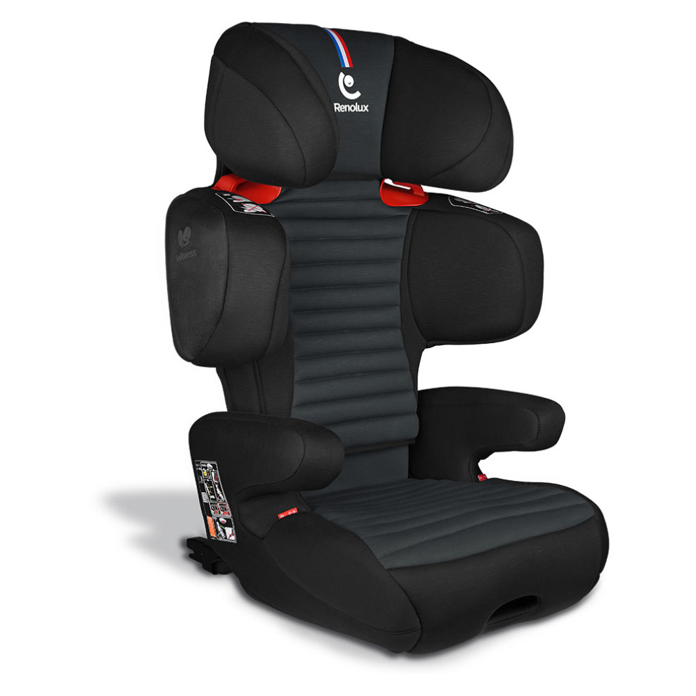 Renolux Renofix2 - автокресло с ISOFIX и регулируемым наклоном спинки • Carbon