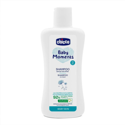 Chicco Baby Moments Шампунь Календула 200 мл - детский шампунь «Без слез» с экстрактом календулы