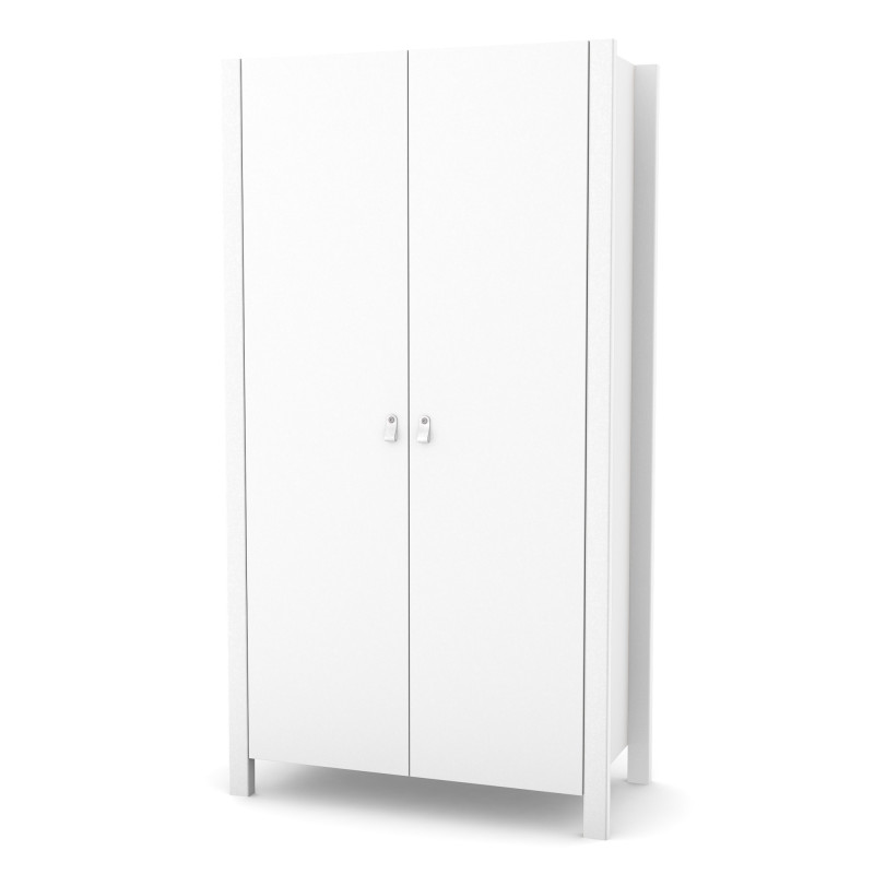 Veres Monaco | Верес Монако 960 - дитяча шафа для речей, дводверна (96х47х180 см) • White | Білий