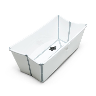 Stokke Flexi Bath - складная ванночка с термочувствительной пробкой • White Stokke Flexi Bath - складная ванночка с термочувствительной пробкой • White