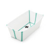 Stokke Flexi Bath - складана ванночка з термочутливою пробкою • White Aqua