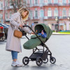 Carrello Alfa 2023 CRL-5508 - прогулочная коляска с реверсивным блоком (сиденье устанавливается лицом к маме), регулируется высота капюшона • Sea Green