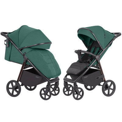 Carrello Bravo Plus NF CRL-5515 - прогулочная коляска для бездорожья, всесезонная • Palm Green