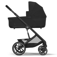 Cybex Balios S Lux 2025 - детская коляска 2в1, всесезонная, с большими колесами, телескопическая регулировка ручки, большая корзина до 10 кг • BLK Moon Black