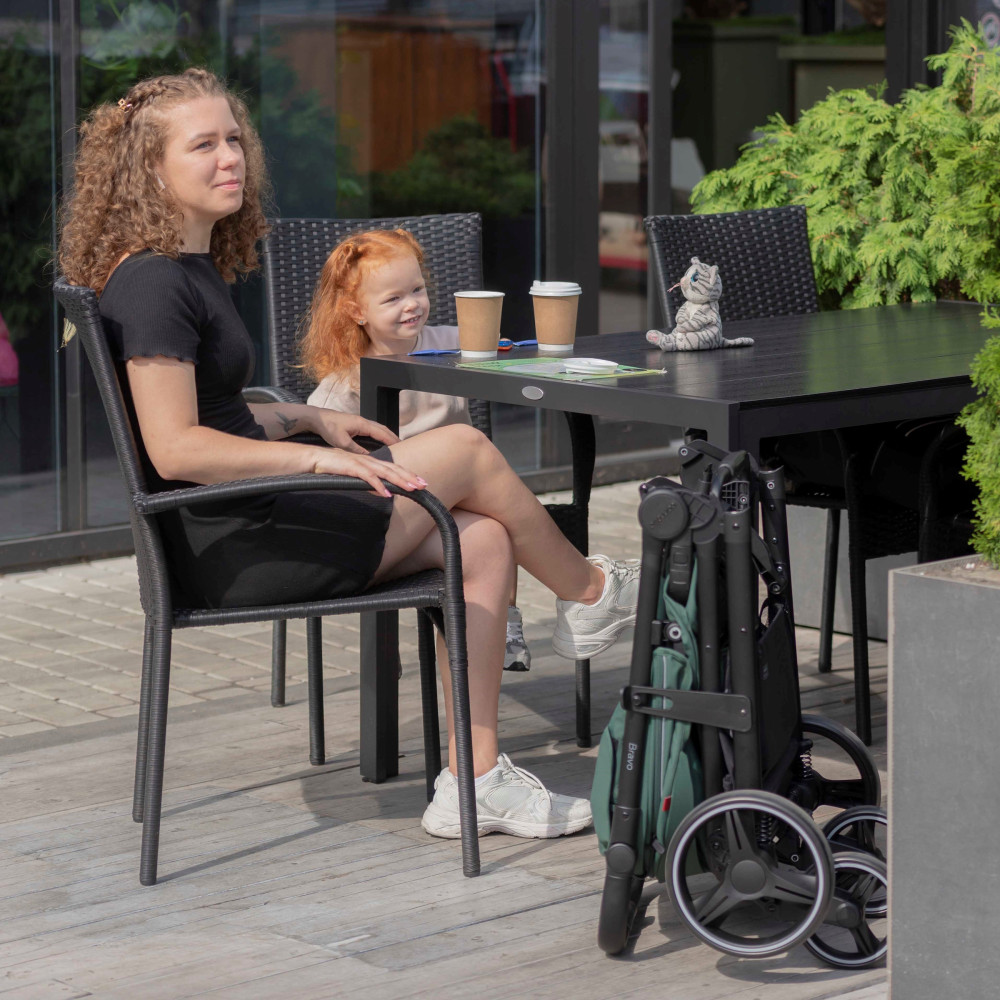 Carrello Bravo CRL-8512 - прогулянкова коляска для бездоріжжя, всесезонний візок • Forest Grey