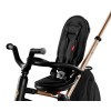 Qplay Nova+ Rubber Gold - складной детский трехколесный велосипед с родительской ручкой, поворотное сиденье (от 10 месяцев) • Golden