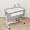 Приставне ліжечко Mioobaby Hugmee сірий (TY168 grey)
