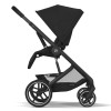 Cybex Balios S Lux 2025 - прогулочная коляска, всесезонная, с большими колесами, телескопическая регулировка ручки, большая корзина до 10 кг • BLK Moon Black