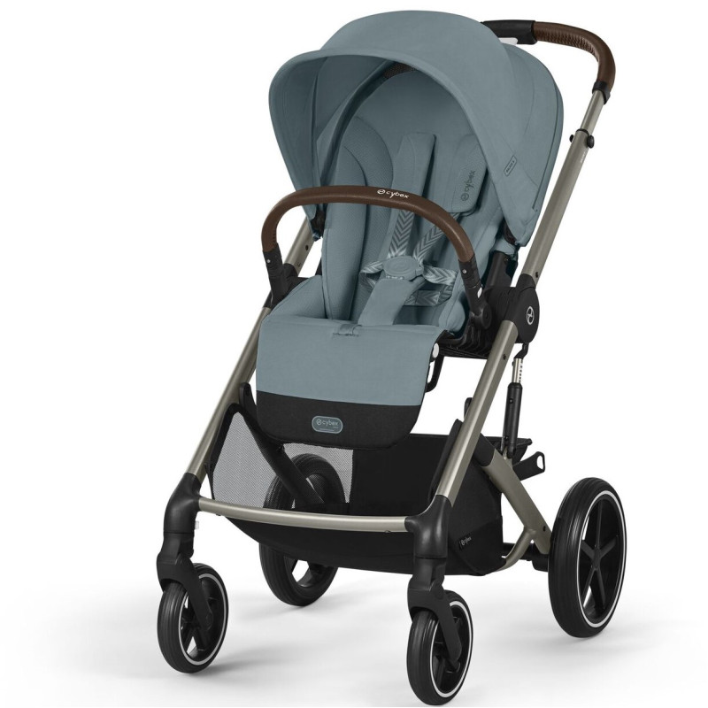 Cybex Balios S Lux 2025 - прогулянкова коляска, всесезонний візок, з великими колесами, телескопічне регулювання ручки, великий кошик до 10 кг • TPE Stormy Blue