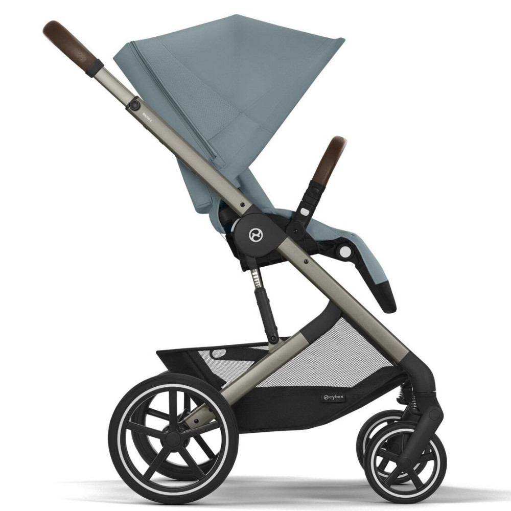 Cybex Balios S Lux 2025 - прогулянкова коляска, всесезонний візок, з великими колесами, телескопічне регулювання ручки, великий кошик до 10 кг • TPE Stormy Blue