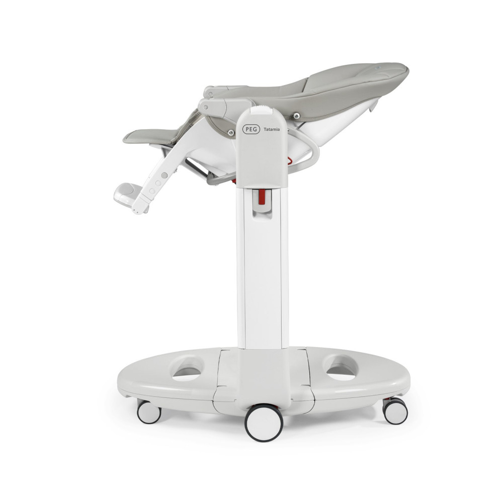 Peg Perego Tatamia Follow Me - стільчик для годування, шезлонг і гойдалка, екошкіра • Ice (сірий) Peg Perego Tatamia Follow Me - стільчик для годування, шезлонг і гойдалка, екошкіра • Ice (сірий)