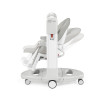 Peg Perego Tatamia Follow Me - стільчик для годування, шезлонг і гойдалка, екошкіра • Ice (сірий)