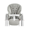 Peg Perego Tatamia Follow Me - стільчик для годування, шезлонг і гойдалка, екошкіра • Ice (сірий)
