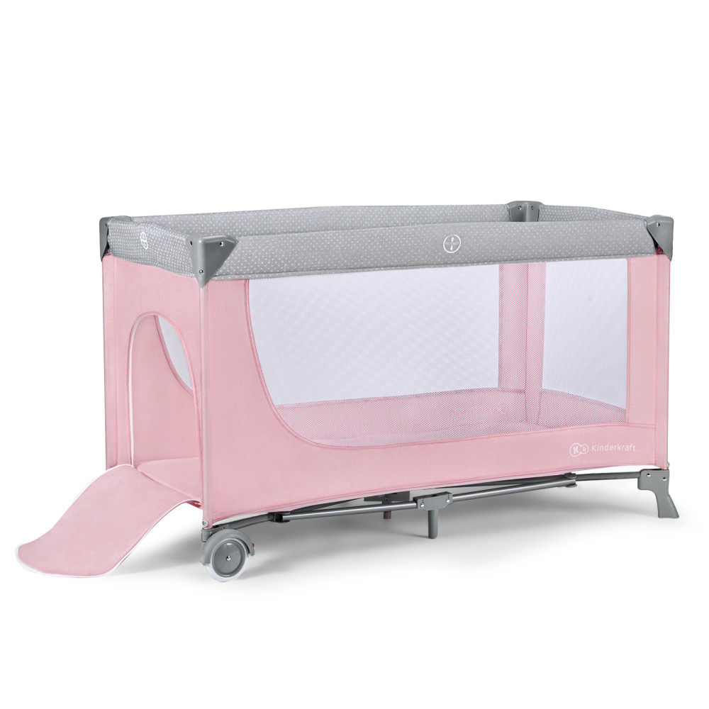 Кровать-манеж с пеленатором Kinderkraft Leody Pink (KCLEOD00PNK00AC)