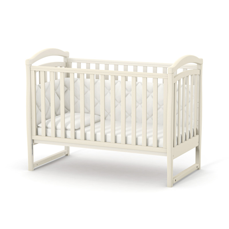 Veres LD6 | Верес ЛД6 - дитяче ліжечко, рухома бокова стінка (120x60 см) • Beige | Бежевий