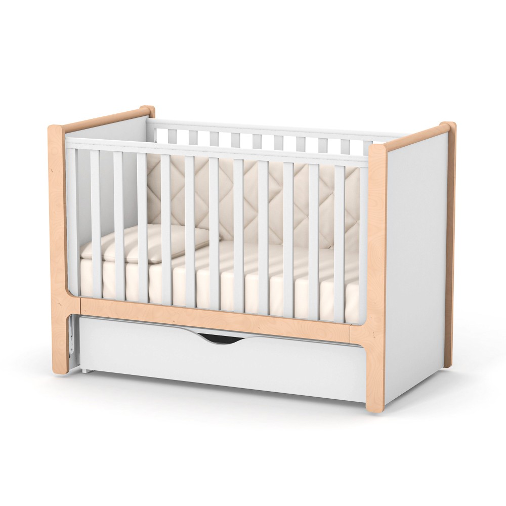 Veres Nice | Верес Ніцца - поперечний маятник з шухлядою до ліжечка Nice • White | Білий