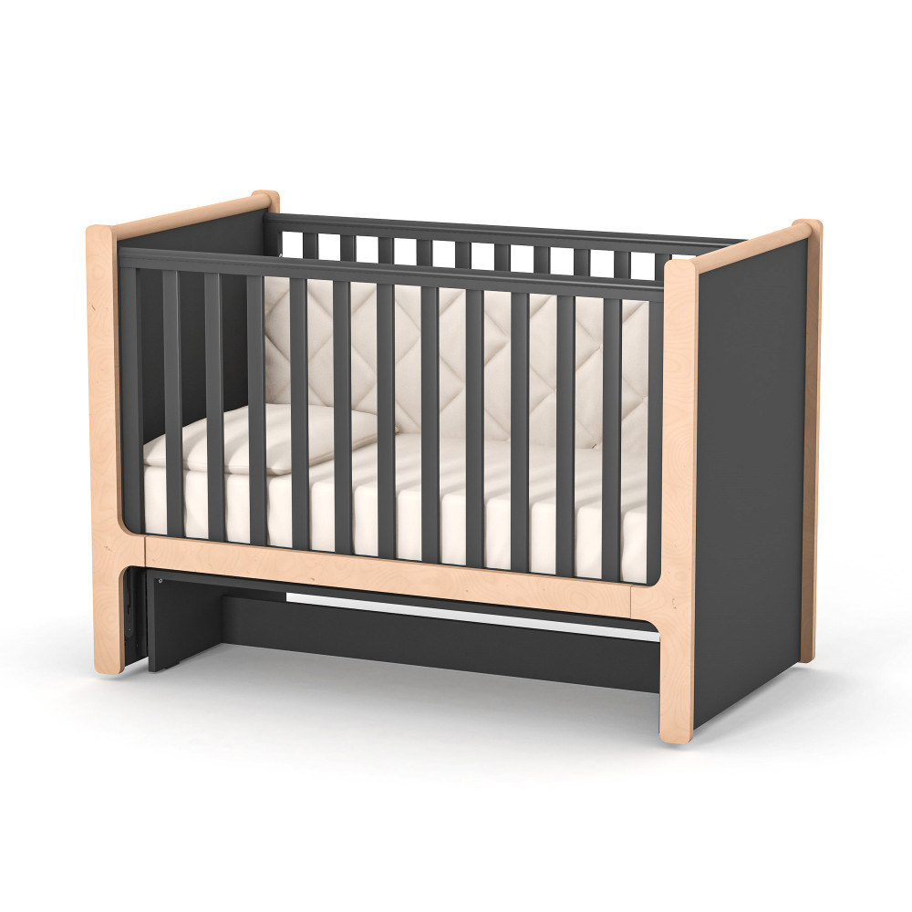 Veres | Верес - поперечный маятник без ящика для кроватки Sydney, Nice • Anthracite Natural | Темно-серый