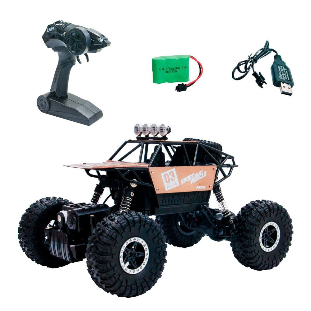 Sulong Toys OFF-ROAD CRAWLER SUPER SPEED - автомобіль на радіокеруванні • Матовий коричневий (SL-112RHMB)