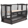Ліжечко Babyroom Грація DGMYO-3 маятник, ящик, відкидний бік, бук венге (625932)