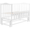 Ліжечко Babyroom Зайченя ZL201 маятник поздовжнього гойдання, відкидна боковина, біла (625878)