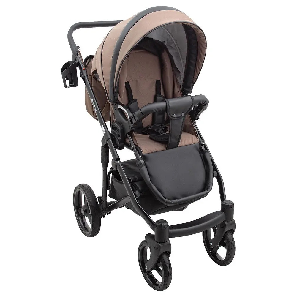 Коляска 2 в 1 Bair City Soft 273 капучино-чорний (680692) Коляска 2 в 1 Bair City Soft 273 капучино-чорний (680692)
