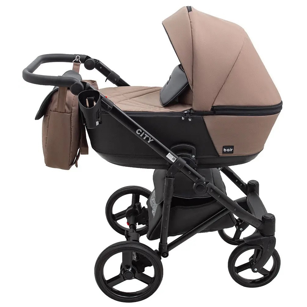 Коляска 2 в 1 Bair City Soft 273 капучино-чорний (680692) Коляска 2 в 1 Bair City Soft 273 капучино-чорний (680692)