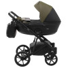 Коляска 2 в 1 Bair Kiwi шкіра 100% BK-11/15 хакі-чорний (625454)