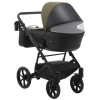 Коляска 2 в 1 Bair Kiwi шкіра 100% BK-11/15 хакі-чорний (625454)
