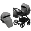 Коляска 2 в 1 Bair Kiwi шкіра 100% BK-21/15 сірий-графіт (625452)