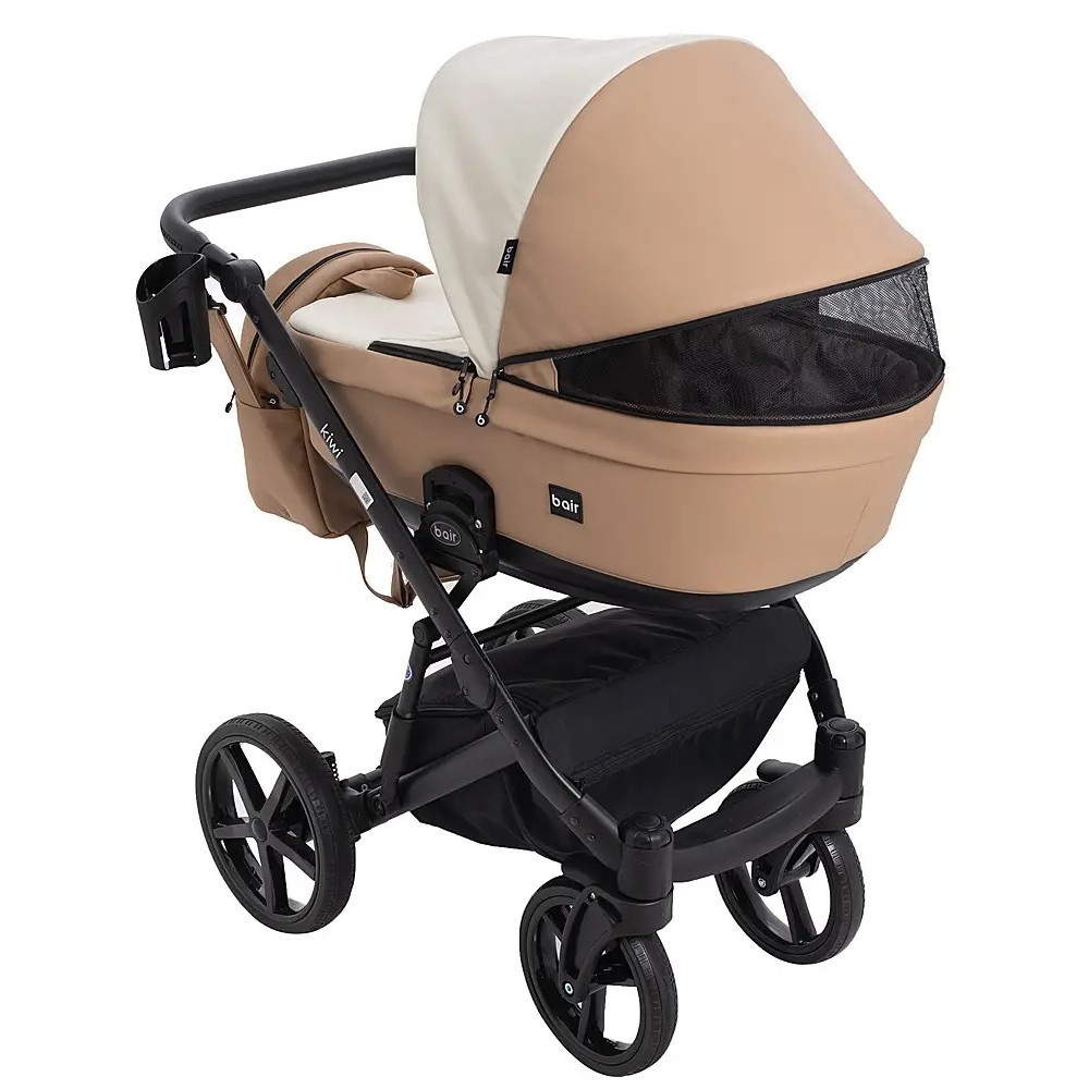 Коляска 2 в 1 Bair Kiwi шкіра 100% BK-55/24 світло-бежевий-карамель (626139) Коляска 2 в 1 Bair Kiwi шкіра 100% BK-55/24 світло-бежевий-карамель (626139)
