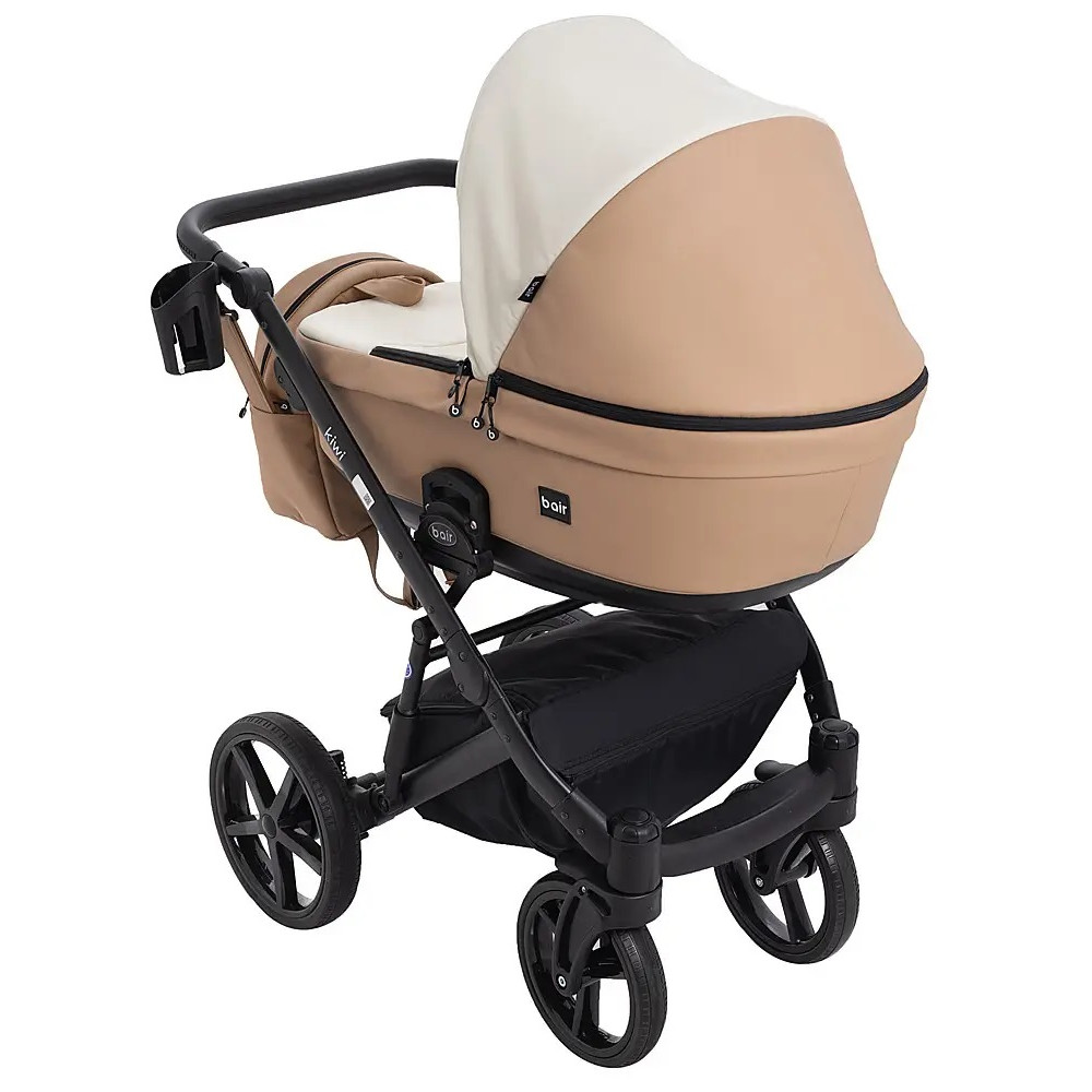 Коляска 2 в 1 Bair Kiwi шкіра 100% BK-55/24 світло-бежевий-карамель (626139) Коляска 2 в 1 Bair Kiwi шкіра 100% BK-55/24 світло-бежевий-карамель (626139)